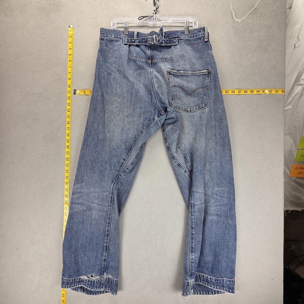 Vintage Levis Engineered Jeans Mens 34x32 Blue Buckle Back Twisted One Pocket